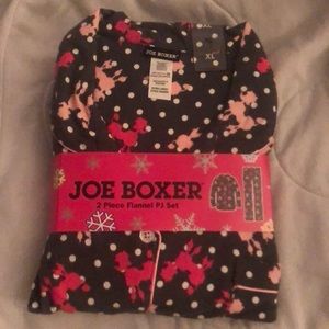 NEW joe boxer flannel pj set